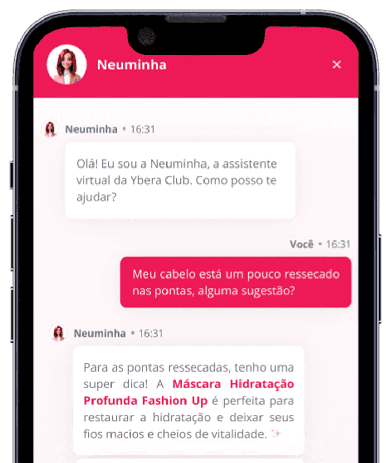 Mockup Neuminha no celular